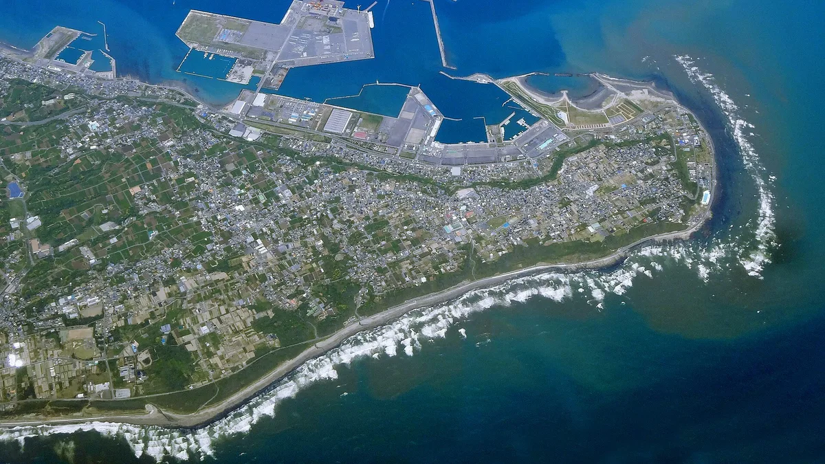Omaezaki Beach in Japan