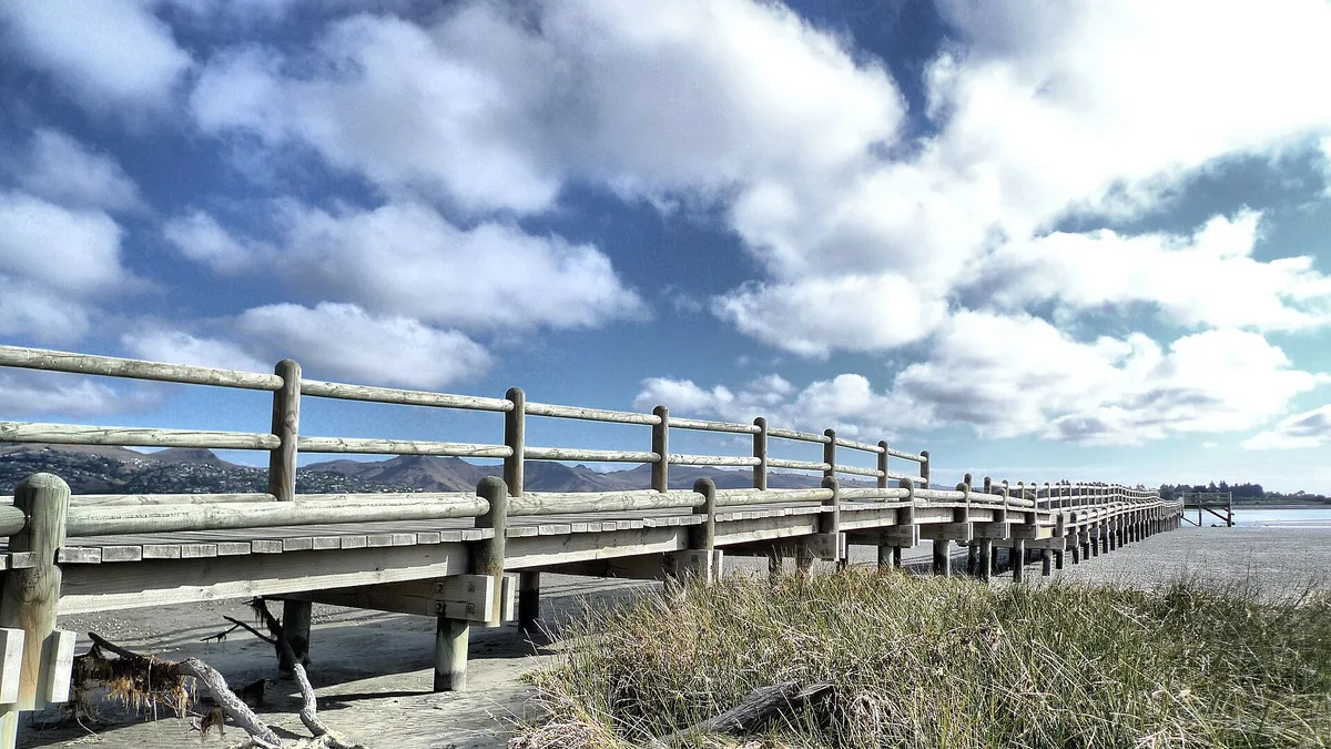 New Brighton Beach in New Zealand