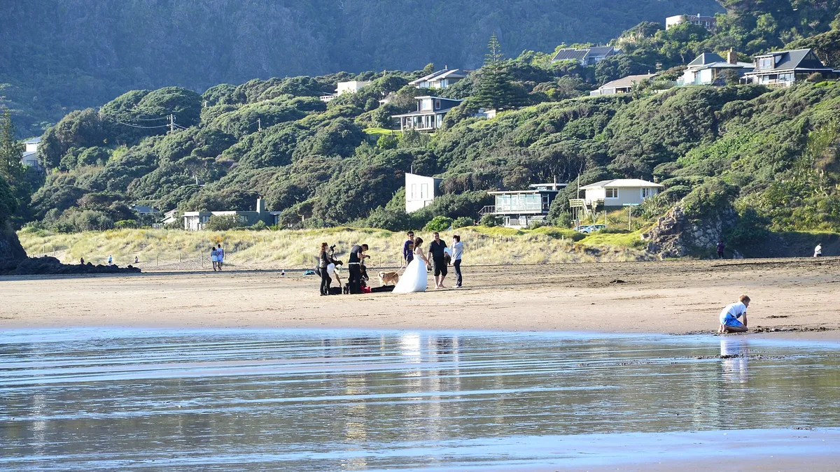 Piha Beach in New Zealand