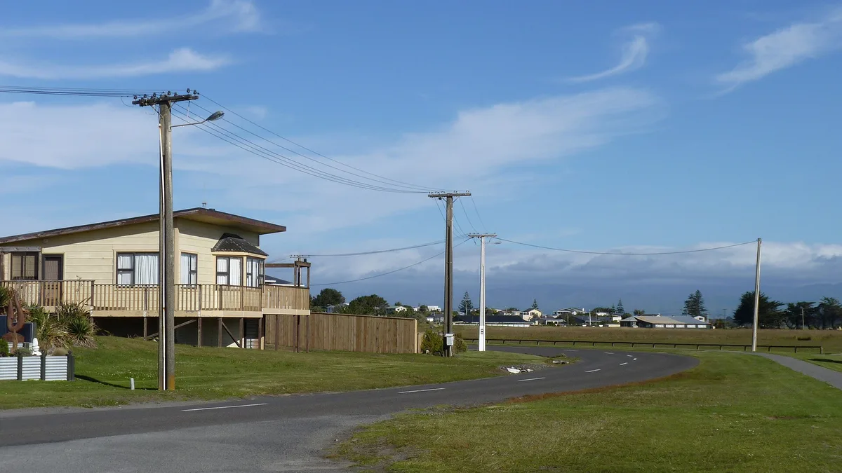 Foxton Beach in New Zealand