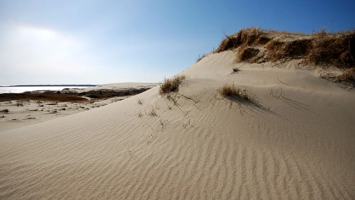 Curonian Spit Beach in Russia