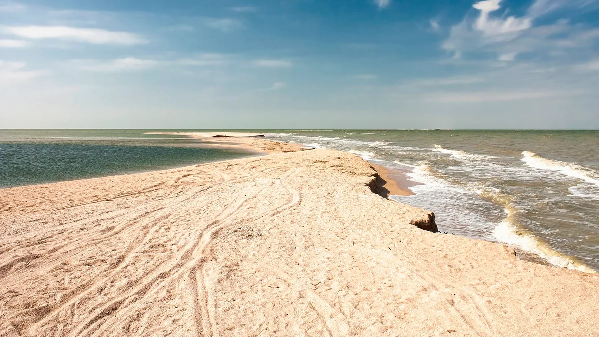 Dolgaya Spit Beach in Russia