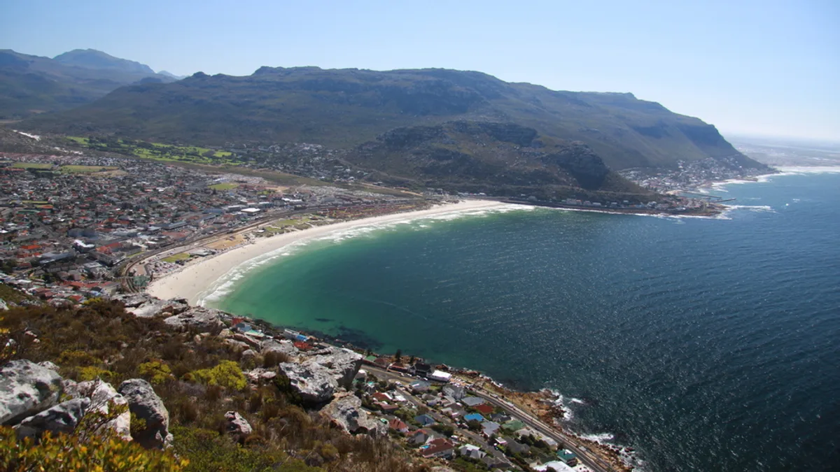 Fish Hoek Beach in South Africa