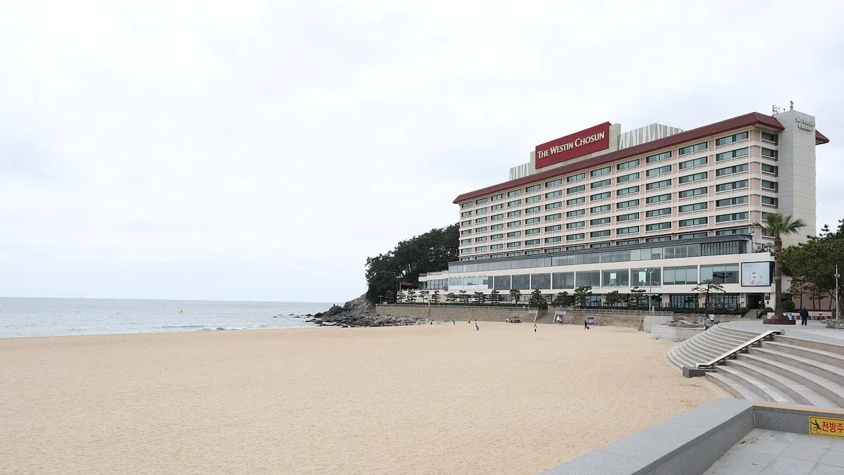Haeundae Beach in South Korea