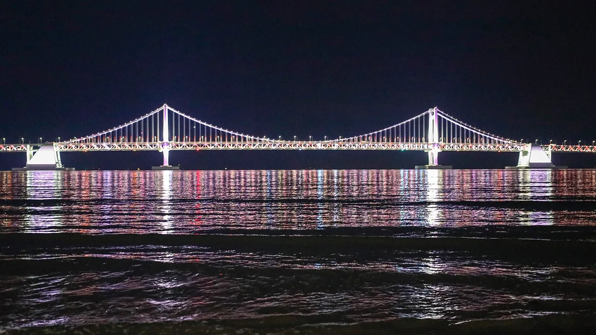 Gwangalli Beach in South Korea
