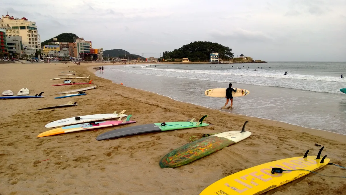 Songjeong Beach in South Korea