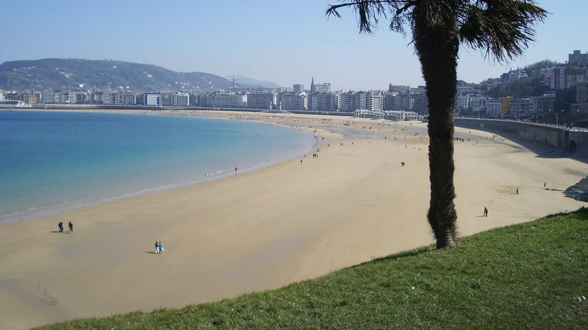 La Concha Beach in Spain