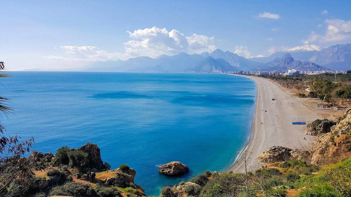 Konyaaltı Beach in Turkey