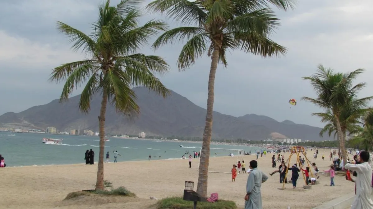 Khor Fakkan Beach in United Arab Emirates