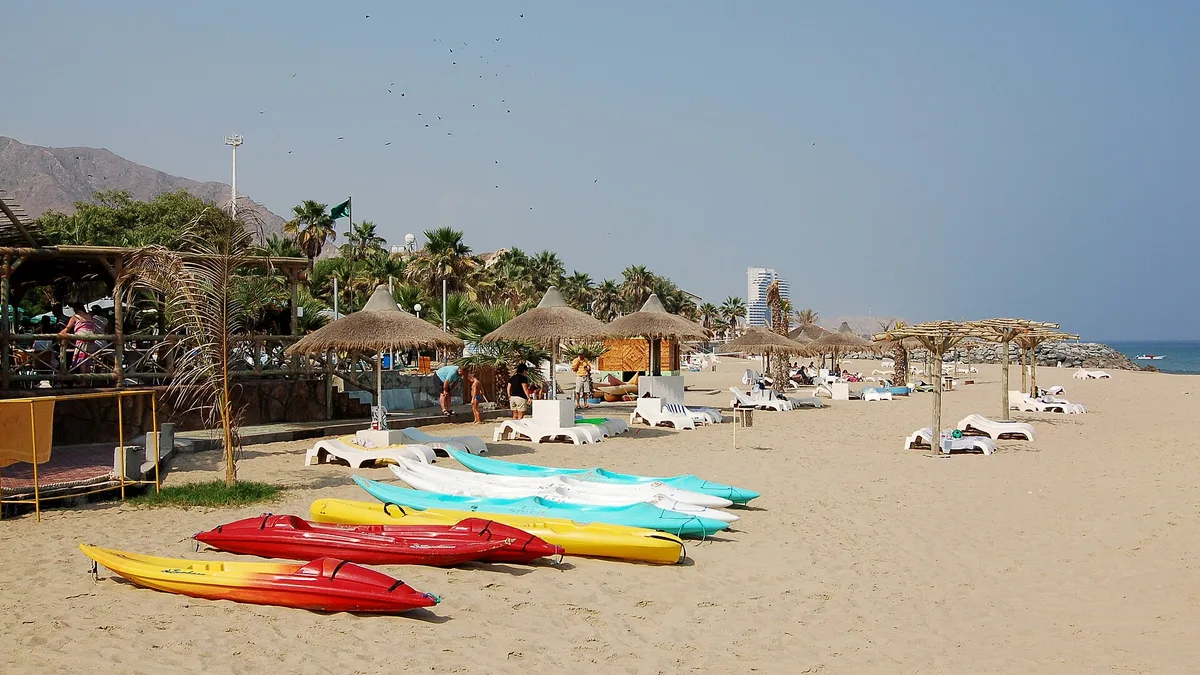 Al Aqah Beach in United Arab Emirates