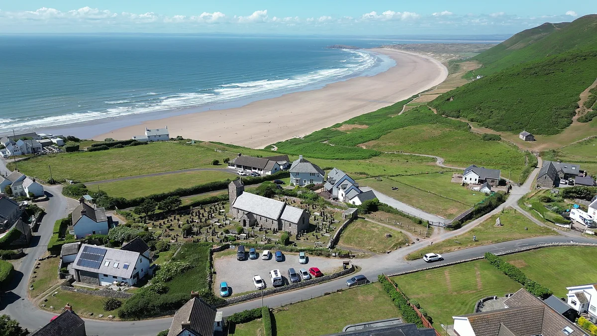 Rhossili Bay in United Kingdom