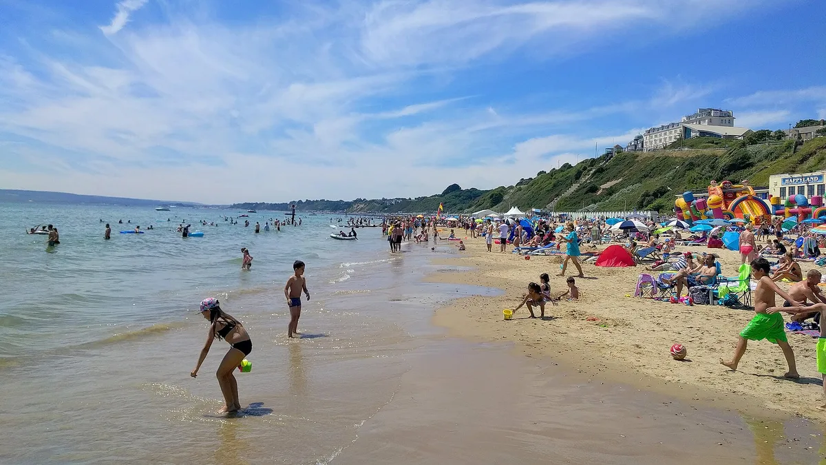Bournemouth Beach in United Kingdom