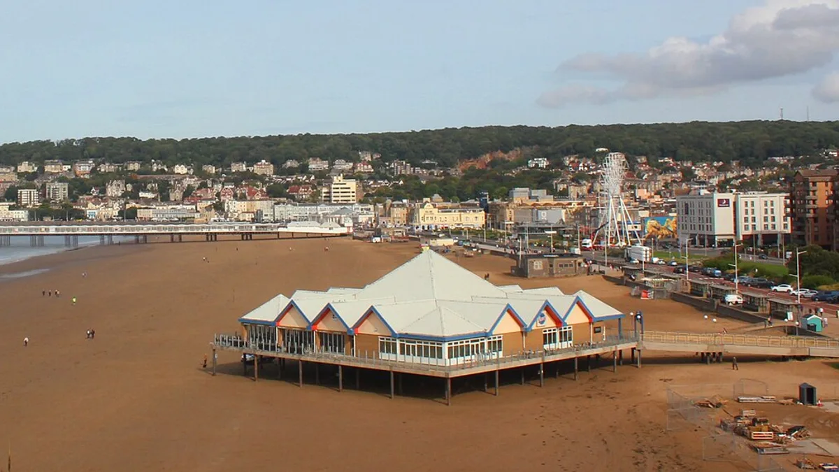 Weston-Super-Mare Beach in United Kingdom