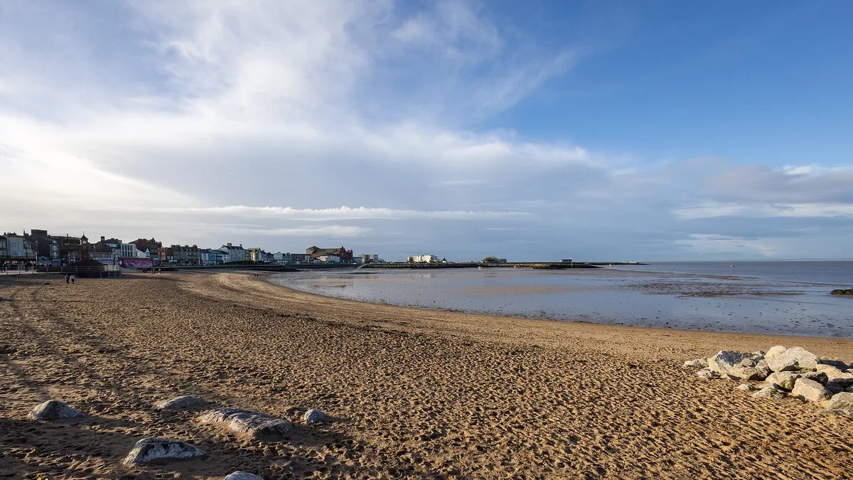 Morecambe Beach in United Kingdom