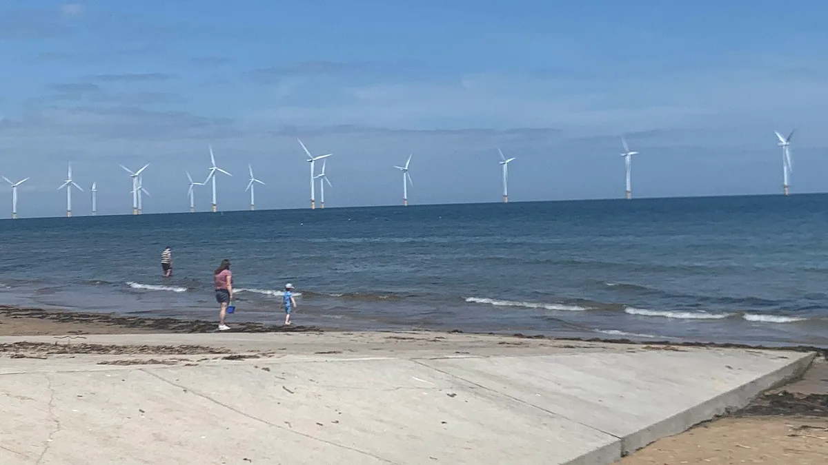 Redcar Beach in United Kingdom