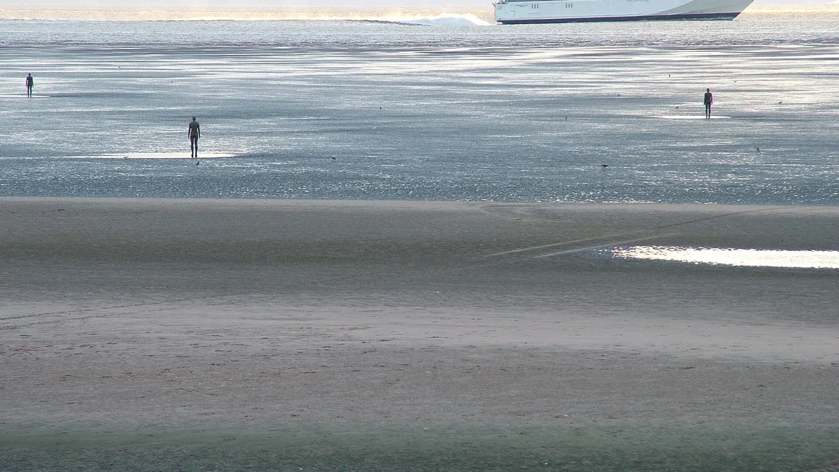 Crosby Beach in United Kingdom