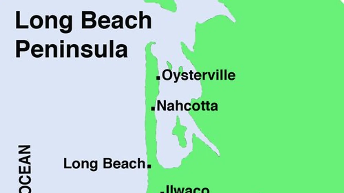 Long Beach Peninsula in United States