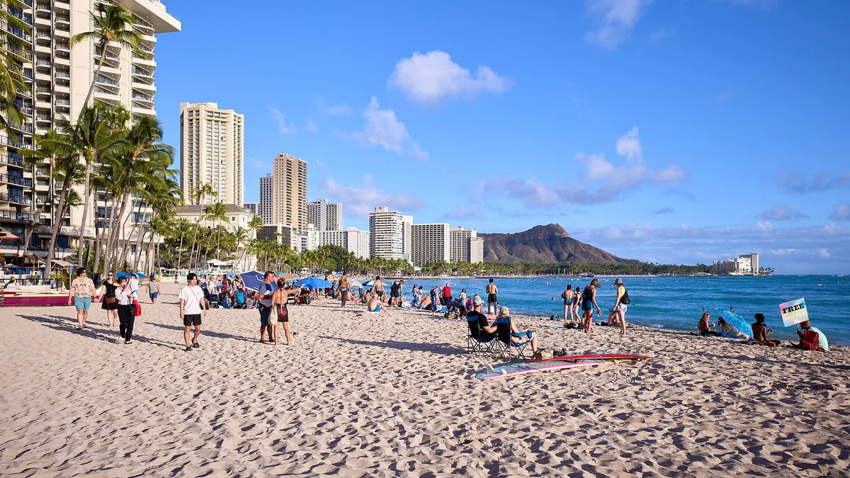Waikiki Beach in United States