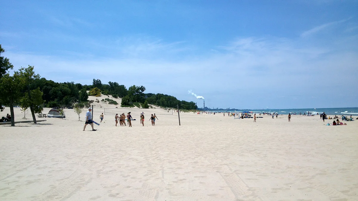 Indiana Dunes Beach in United States