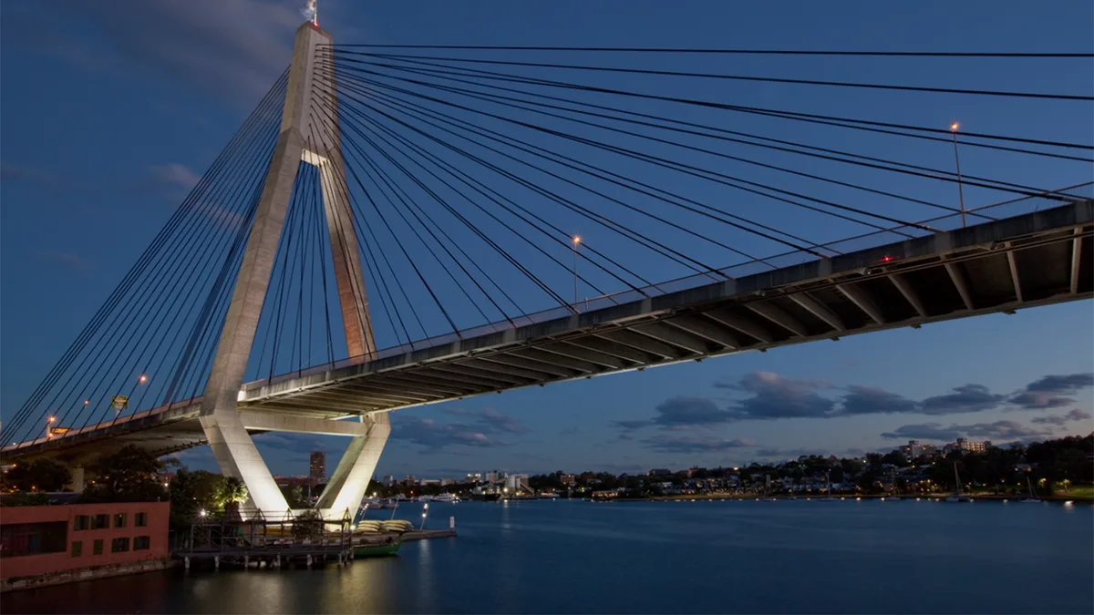 Anzac Bridge in Australia