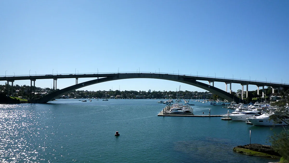 Gladesville Bridge in Australia