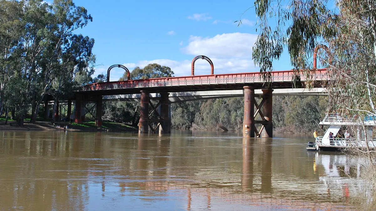 Echuca Moama Bridge in Australia