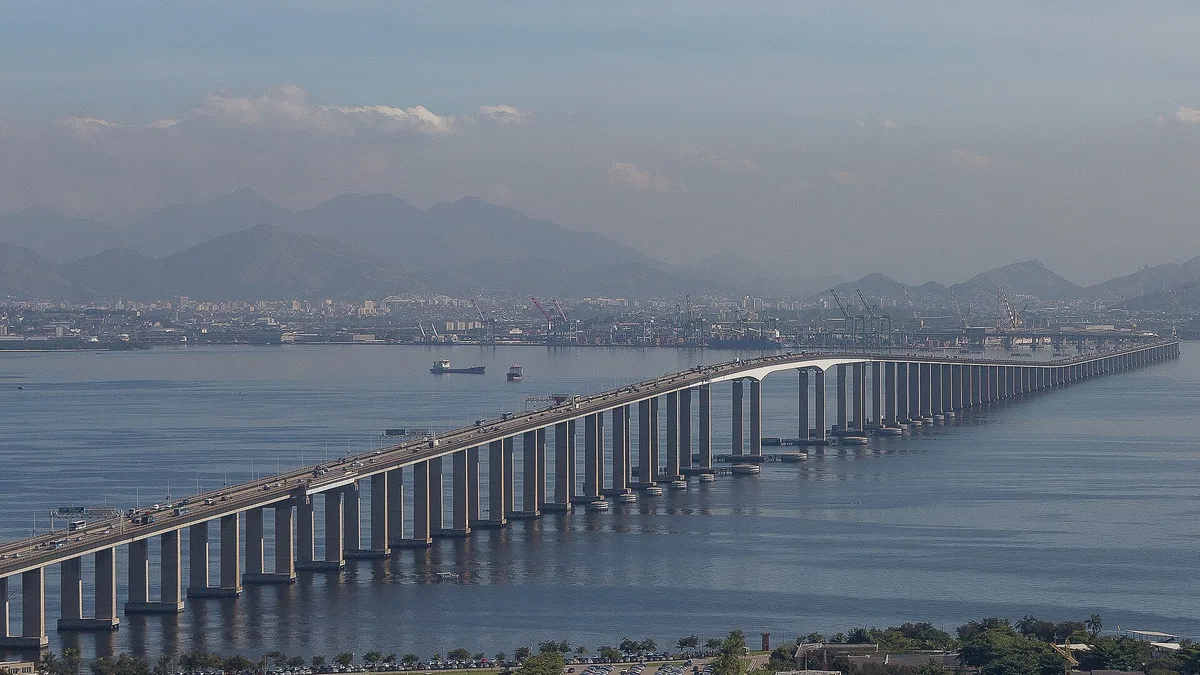 Rio-Niterói Bridge in Brazil