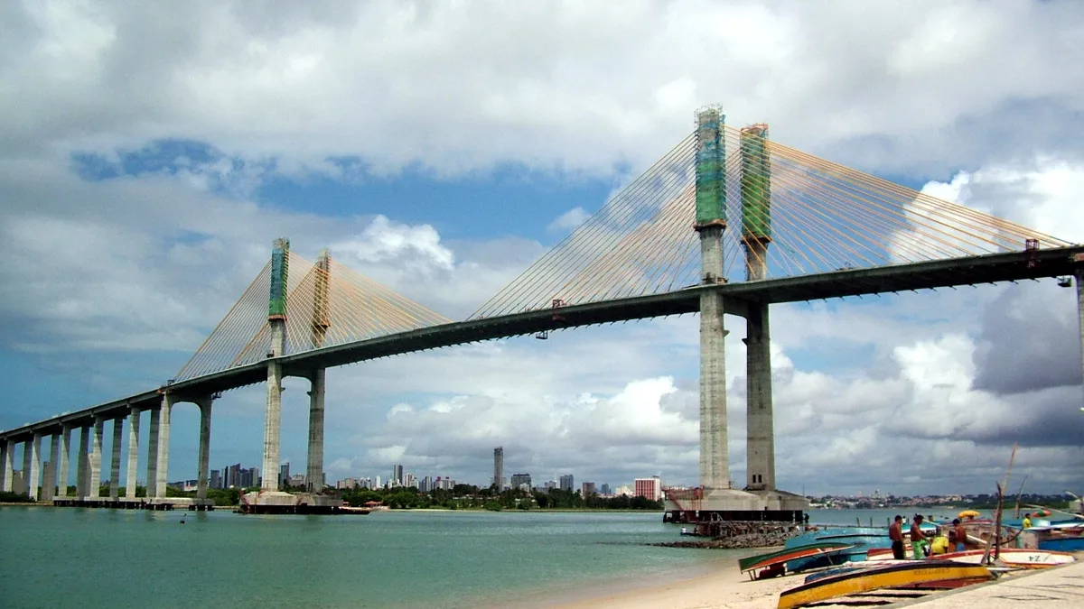 Newton Navarro Bridge in Brazil