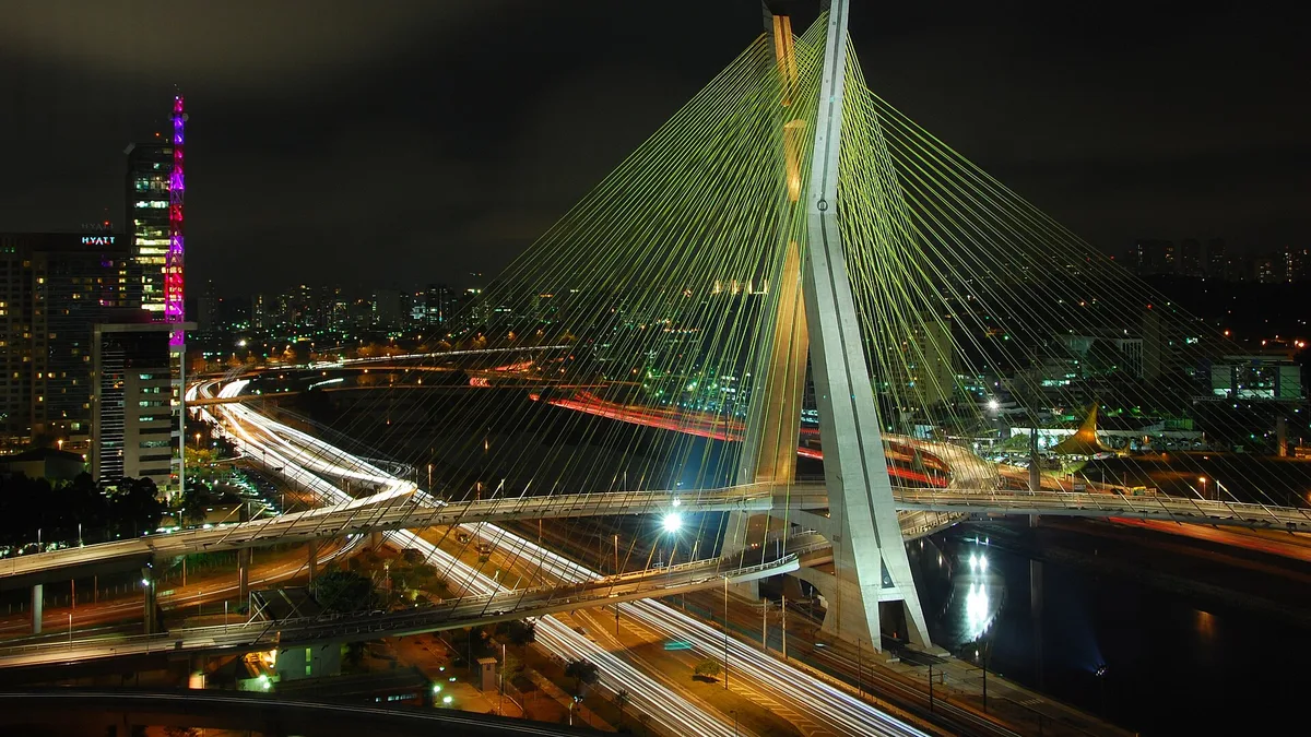 Octávio Frias de Oliveira Bridge in Brazil