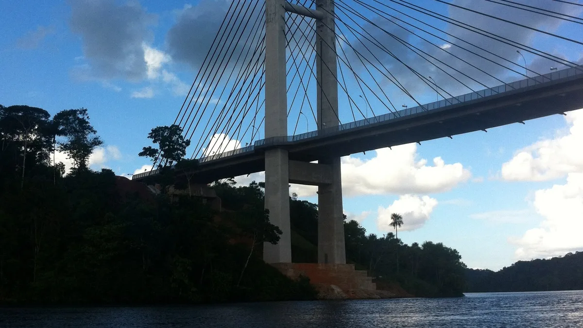 Franco-Brazilian Binational Bridge in Brazil