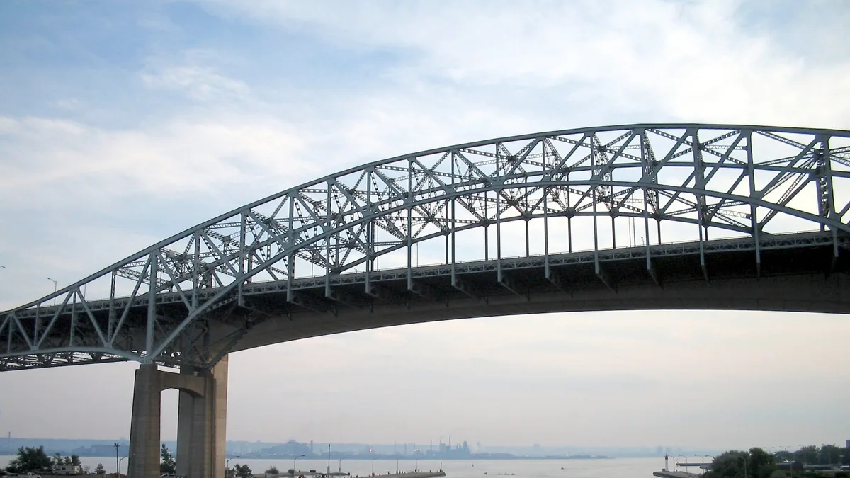 Burlington Bay James N. Allan Skyway in Canada