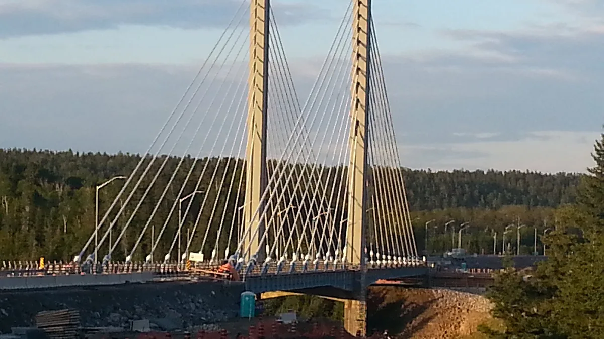 Nipigon River Bridge in Canada