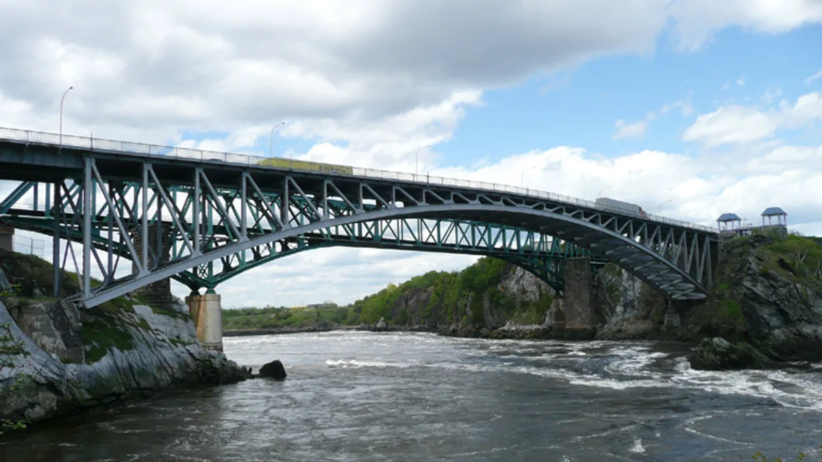 Reversing Falls Bridge in Canada