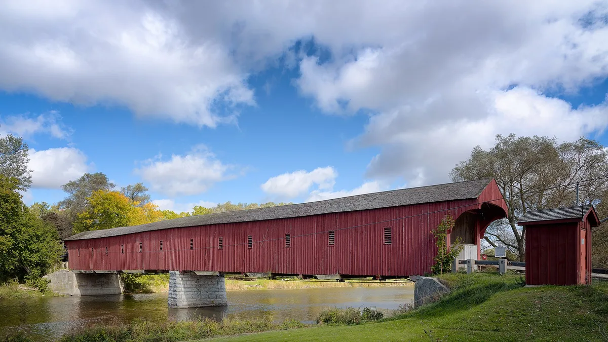 West Montrose Covered Bridge in Canada