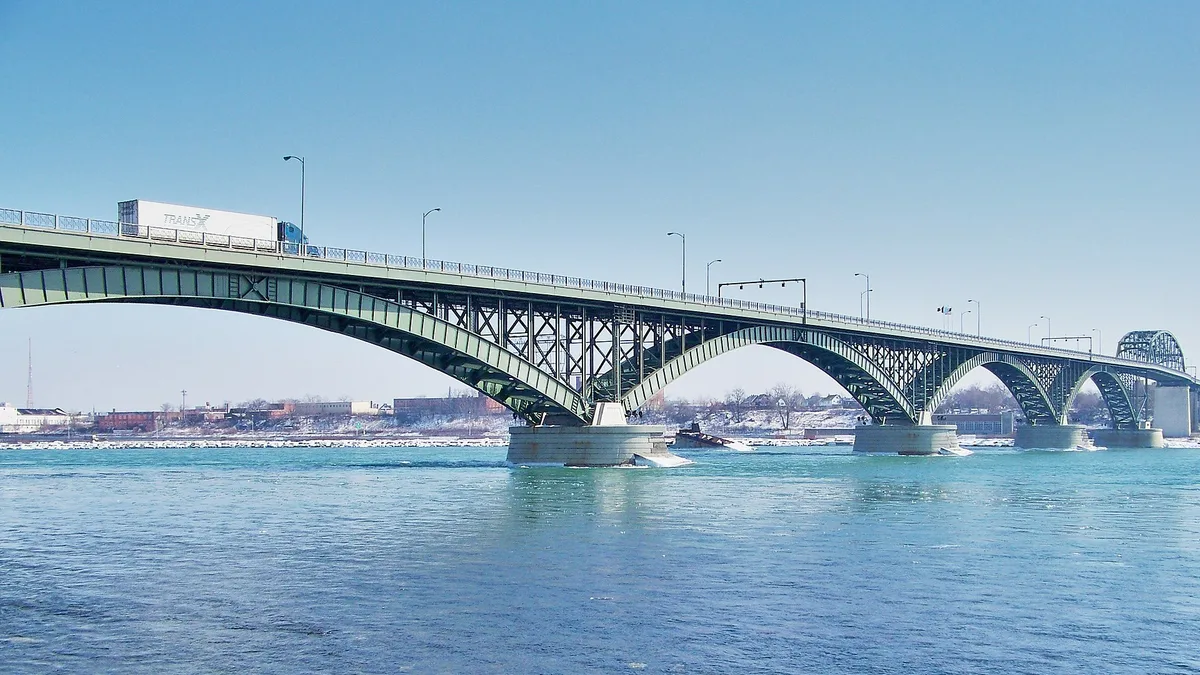 Peace Bridge in Canada
