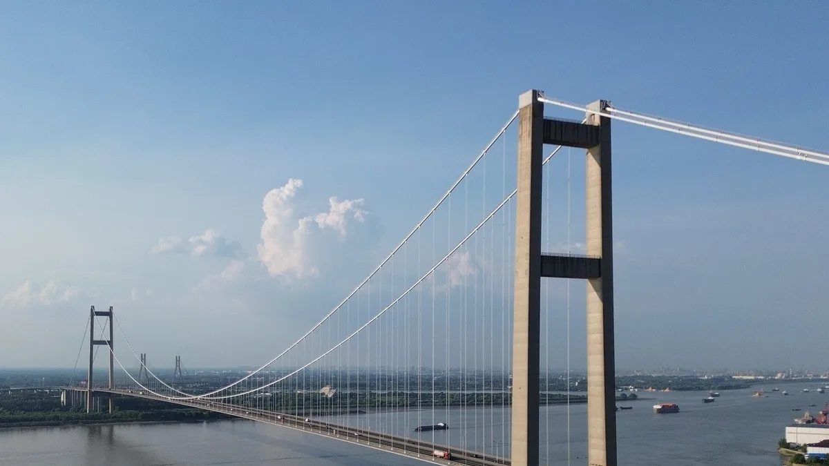 Runyang Yangtze River Bridge in China