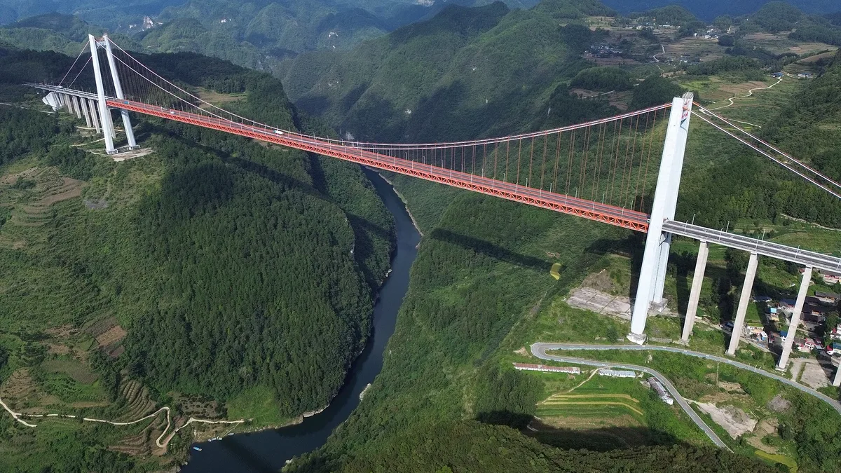 Qingshui River Bridge in China