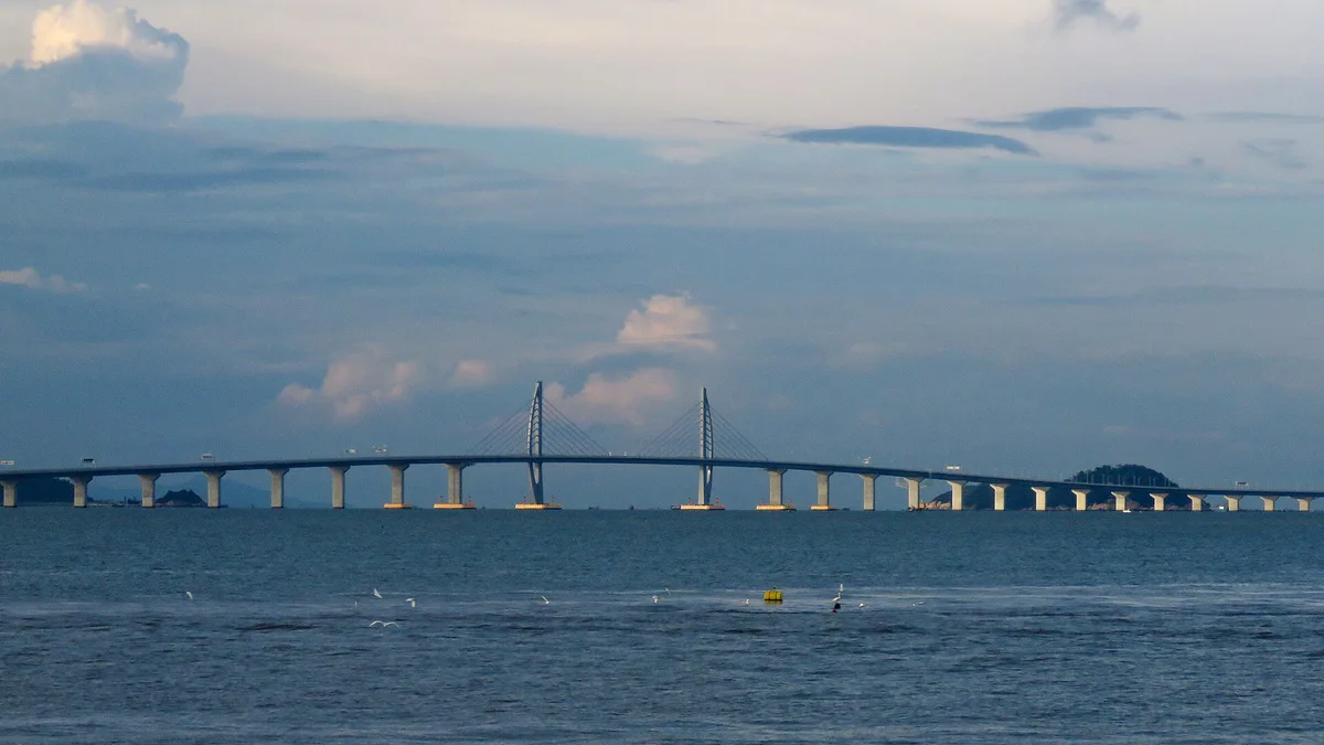 Hong Kong-Zhuhai-Macau Bridge in China