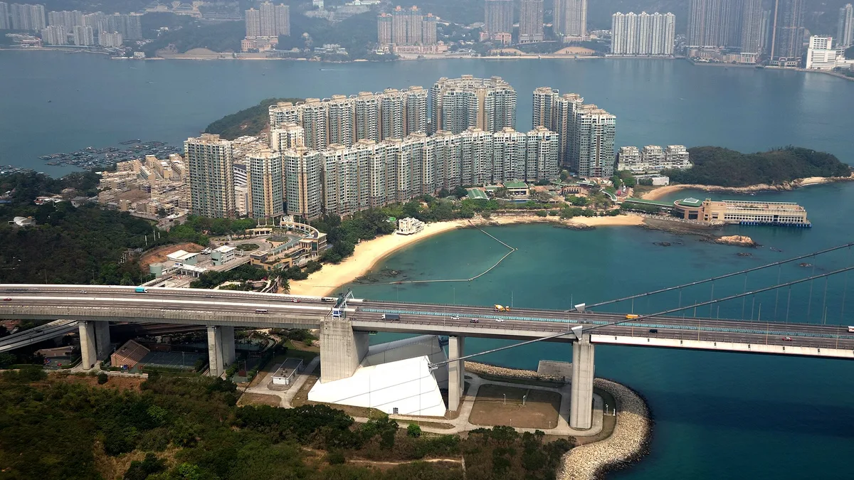 Tsing Ma Bridge in China