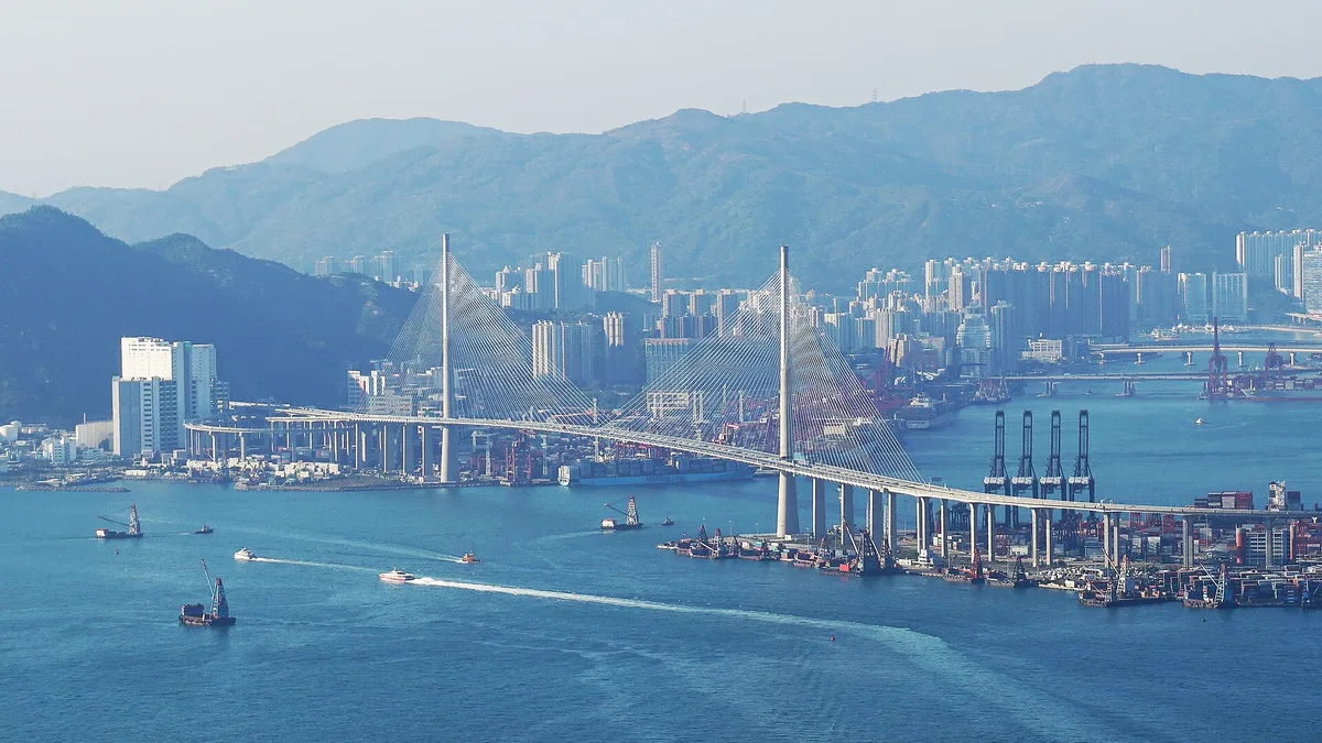 Stonecutters Bridge in China