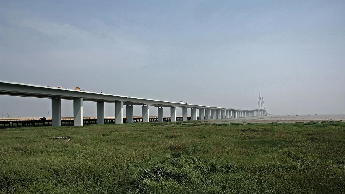Hangzhou Bay Bridge in China