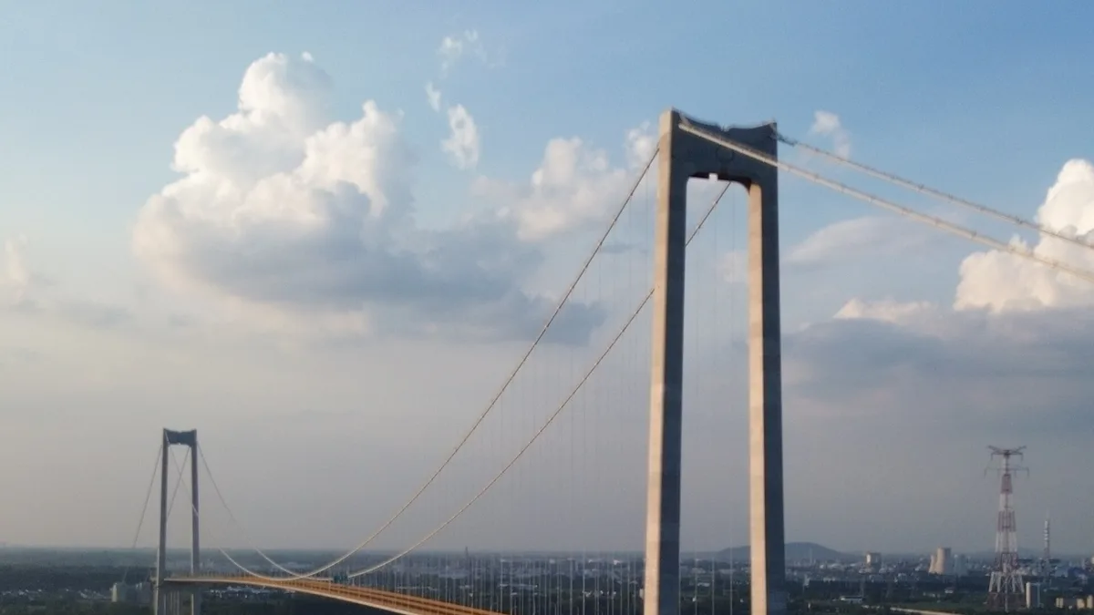 Ningyang Yangtze River Bridge in China