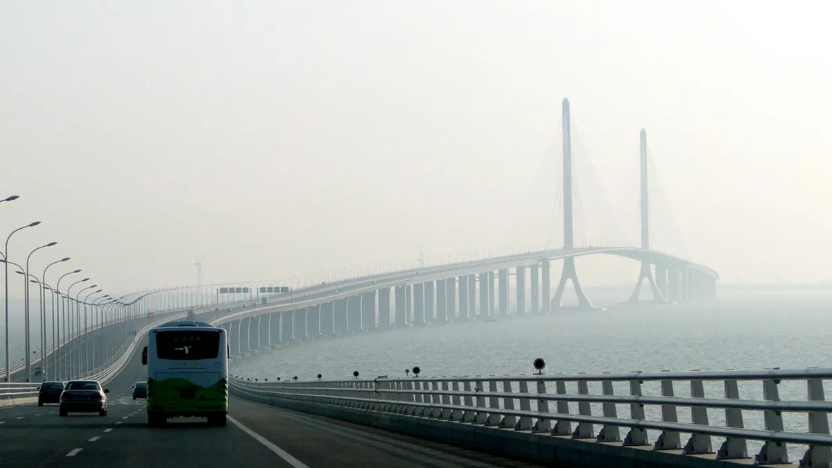 Shanghai Yangtze River Bridge in China