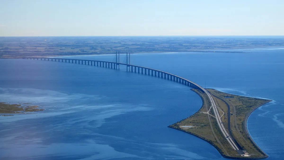 Øresund Bridge in Denmark