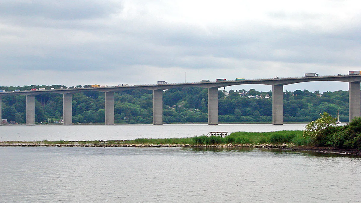 Vejle Fjord Bridge in Denmark
