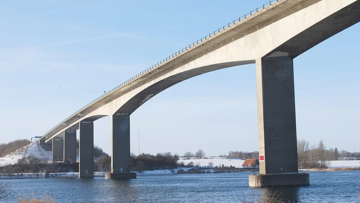 Alssund Bridge in Denmark