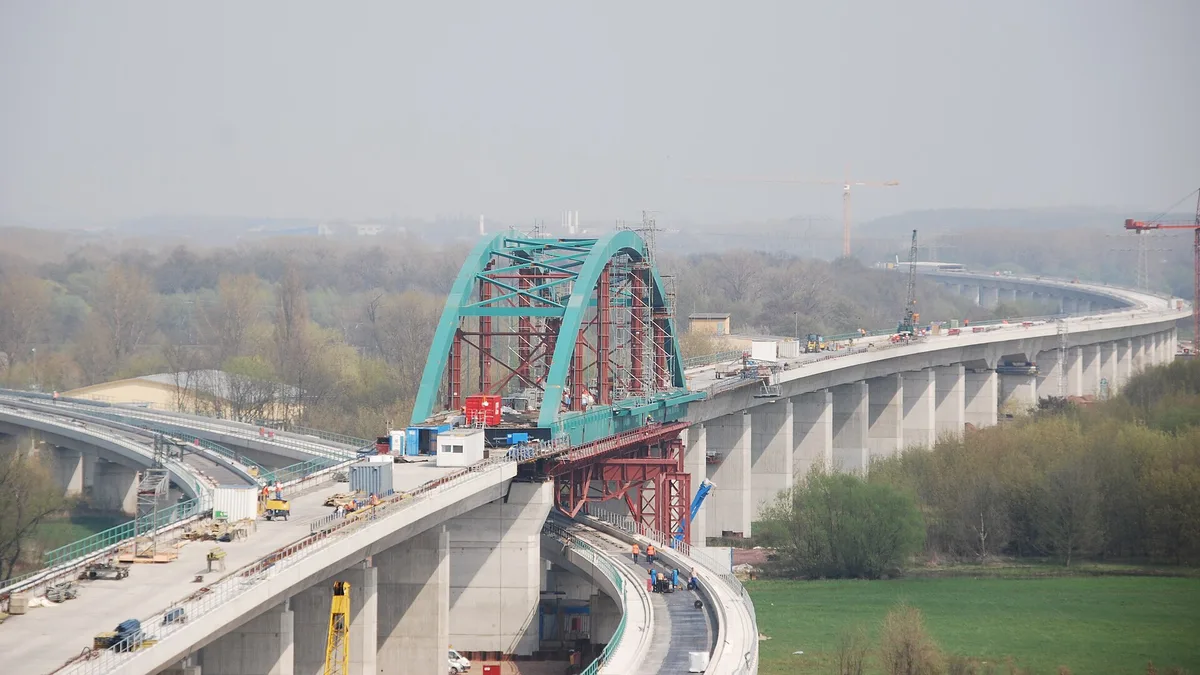 Saale-Elster Viaduct in Germany