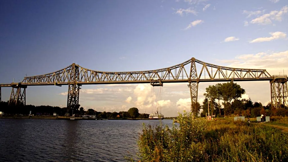 Rendsburg High Bridge in Germany