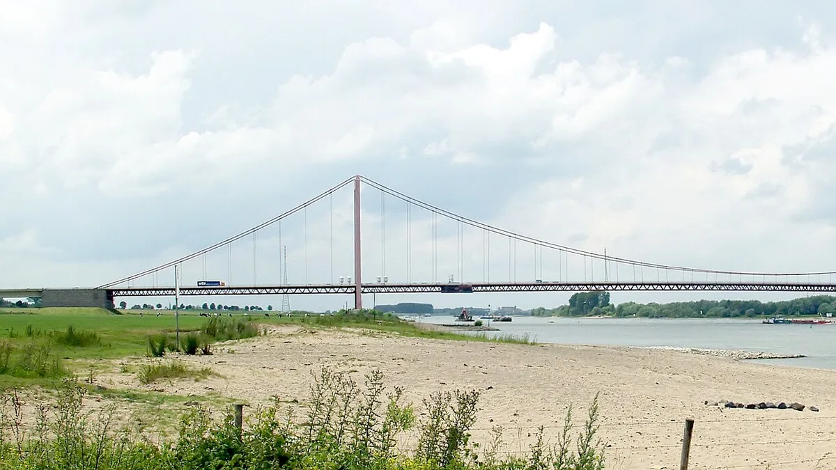 Emmerich Rhine Bridge in Germany