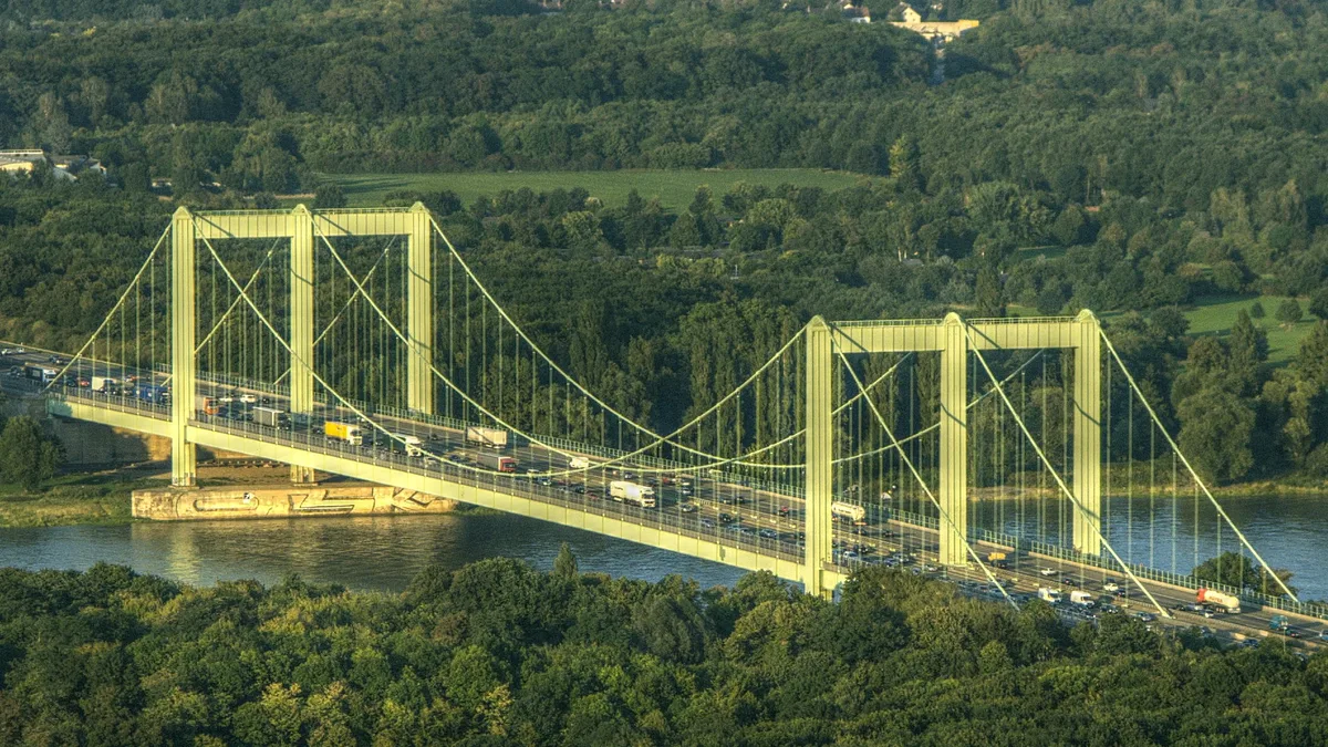 Cologne Rodenkirchen Bridge in Germany